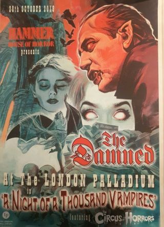 The Damned A Night Of A Thousand Vampires London Palladium Official Poster