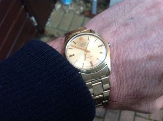 Vintage Mans Rolex Air King Precision (Automatic) Gold Plated Ref 5520 No Reserv 2