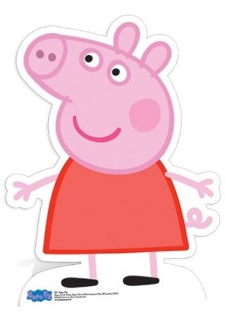 Peppa Pig Official Cardboard Fun Cutout/figure 79cm Tall - For Your Party