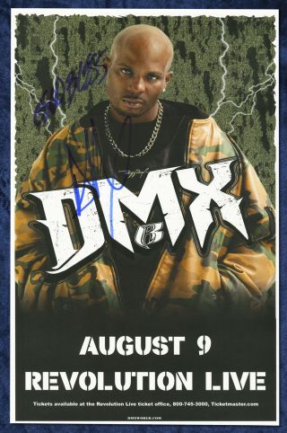 Dmx Autographed Concert Poster 2009