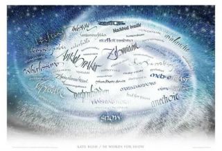 Kate Bush Remastered POP UP ' 50 Words for Snow ' Calligraphic Limited Print 2