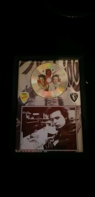 Sid Vicious Framed Picture A4 Size Sex Pistols Clash Seditionaries Punk Rock