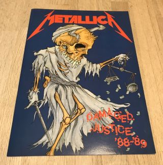 Metallica Justice Tour Programme 1988 - 89