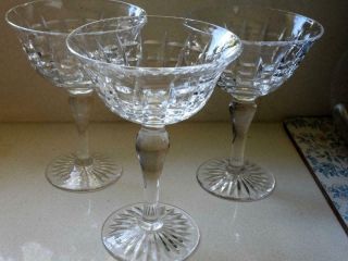 Edinburgh Vintage Crystal Glass Champagne Glasses C.  1936 - Scotland