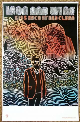 Iron And Wine Album Poster Kiss Each Other 11x17