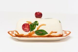 Franciscan Apple Butter Dish With Cover,  Old Backstamp,  C.  1953 - 58