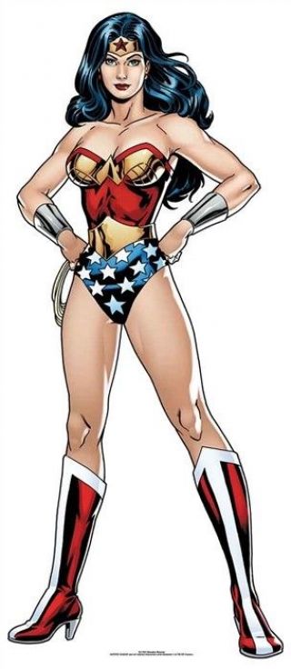 Wonder Woman Dc Comics Mini Cardboard Cutout / Standup / Standee Superhero Fun