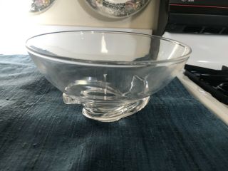Vintage 7 " Steuben Glass Crystal Swirl Bowl Donald Pollard