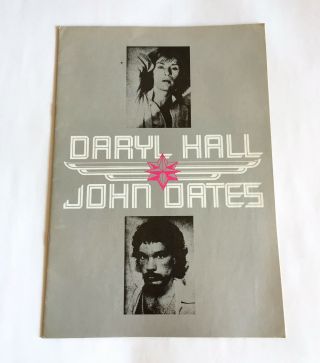 Daryl Hall & John Oates European Tour 1976 Live Concert Program Book