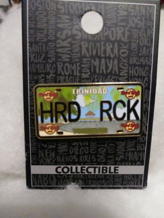 Hard Rock Cafe Pin Trinidad Core License Plate 2019