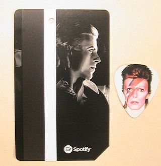 Rare David Bowie Metro Card Nyc Mta York,  Brooklyn Museum Guitar Pick 2018