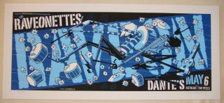2005 The Raveonettes - Portland Silkscreen Concert Poster By Guy Burwell