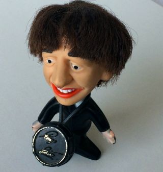 Beatles " Ringo Starr " Ultra - Rare 1964 U.  S Remco Doll With Drums