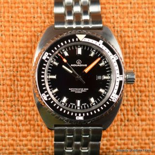Aquadive Bathyscaphe 300 Limited Made By Fricker 47mm Steel Bracelet Automatic