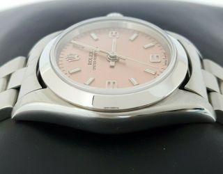 Rolex 76080 Oyster Perpetual Stainless Steel Salmon Dial 24mm Watch 3