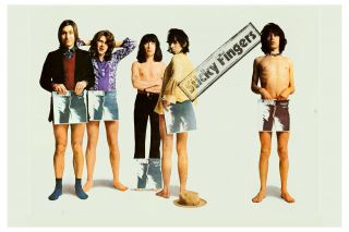 The Rolling Stones Sticky Fingers Group Photo Promotional Poster 19x13