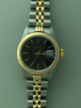 Ladies Rolex Oyster Perpetual Date Jubilee Gold/ Stainless