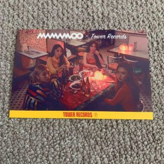 Mamamoo X Tower Records Purchase Bonus Limited " Wind Flower " Photo Post Card