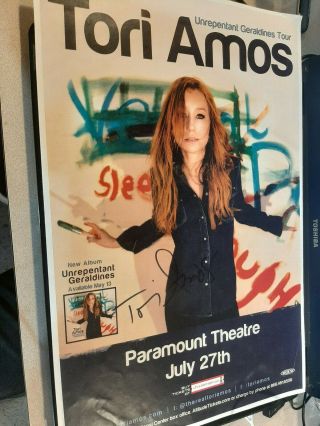 Tori Amos Signed 11x17 Billboard Tour Poster Denver Paramount Theater