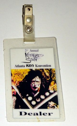 Kiss Band Ace Frehley Laminate Pass 2nd Atlanta Expo 1995 Kreatures Of The South