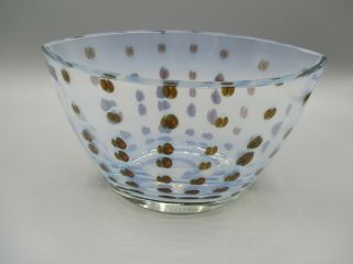Evolution Waterford Opalescent Glass Vase Amber Spots