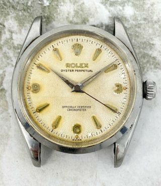 Vintage Rolex Oyster Perpetual Occ Steel Wristwatch Ref.  6564 Explorer - Dial Nr
