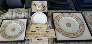 Woodmere White House China John Quincy Adams Dinner,  Dessert Plates,  Teacup Set