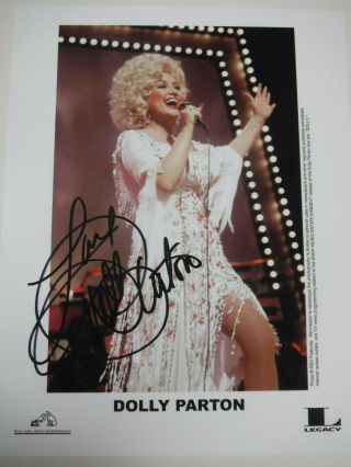 Holiday Special - - Dolly Parton Signed 8x10 Color Photo