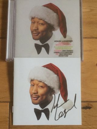 John Legend Signed/autographed Cd Booklet A Legendary Christmas - Proof Provided