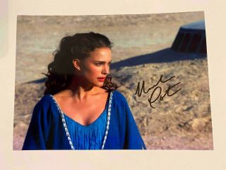 Natalie Portman Padme Amidala Star Wars Sw Signed Autograph 6x8 Photo