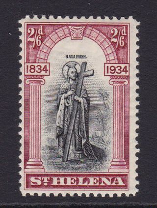 St Helena.  1934.  Sg 121,  2/6 Black & Lake.  Mounted.