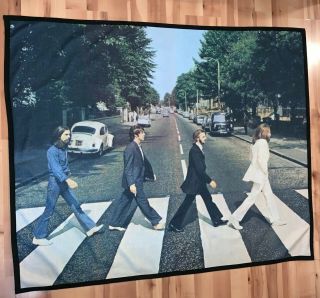 Rare 2009 Beatles Abbey Road Throw Blanket 50 " X 60 " (sh19)