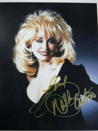 Holiday Special - - Dolly Parton Gorgeous 8x10 Color Signed Photo