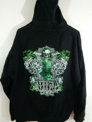 Avenged Sevenfold Hoodie Zip Up Large