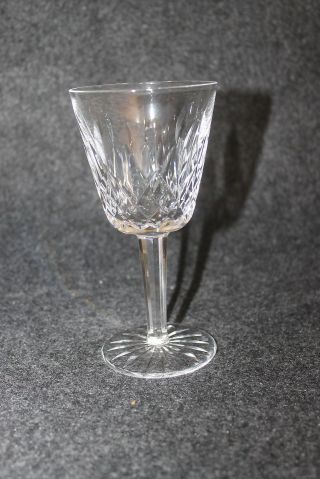 Waterford Crystal Signed Lismore Claret 5 3/4 " Wine Champagne Glass