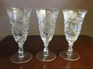 Cambridge Wildflower Clear Juice Glass - 4oz,  5 - 7/8” - Set Of 3
