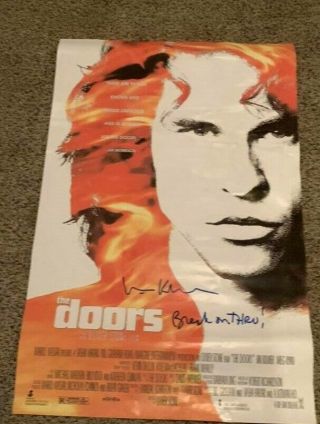 Val Kilmer Signed The Doors Autographed Poster Jim Morrison Exact Proof