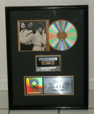 Bebe & Cece Winans Riaa Platinum Sales Award For " Different Lifestyles " 1991