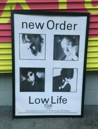 Order Low Life May 1985 Tour Poster Record Shop Promo Joy Division