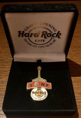 Hard Rock Cafe Pin Staff Grand Opening 2005 Times Square York City Nyc