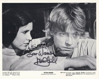 Mark Hamill Signed Autographed 8x10 Photo Star Wars Luke Skywalker Jedi