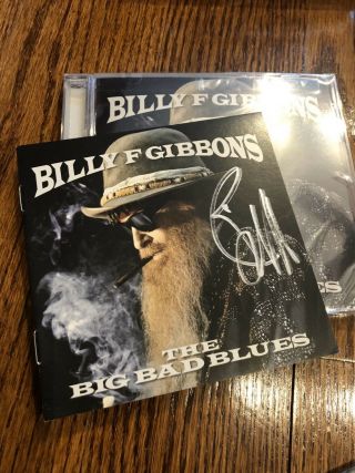 Billy Gibbons Signed Cd Zz Top Autographed The Big Bad Blues