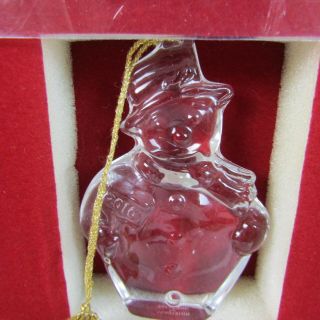 Marquis By Waterford Snowman 6th In A Series 3 " Tall Christmas Ornament