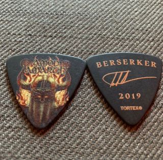 Amon Amarth Ted Lundström 2019 Berserker World Tour Bass Guitar Pick Plectrum