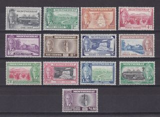 Montserrat 1951,  Sg 123 - 135,  Cv £65,  Mh