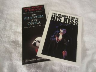 Kiss Paul Stanley Ad & Pamphlet From Phantom Of The Opera 1999