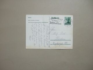 Germany Postal Stationery With Hitler And Germany Map Pictures