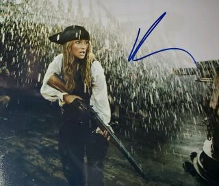 Keira Knightley Hand Signed 8x10 Photo W/holo Pirates Of Caribbean