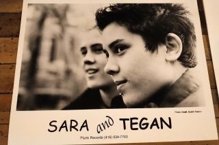 Tegan and Sara 1999 presskit Under Feet Like Ours w/bio,  8x10 photo and sticker 3