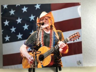 Willie Nelson Signed Autograph 8x10 Photo Country Music Legend Road Rare